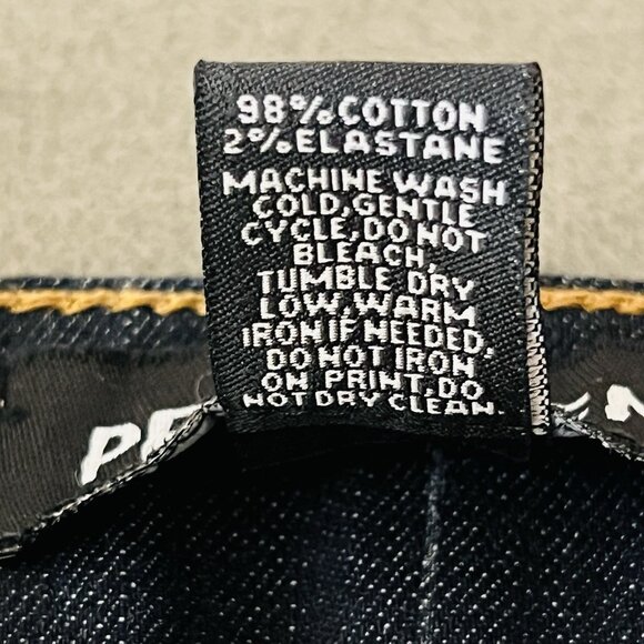 Permanent Women's Navy Blue Denim Jeans Size 14 Boot Cut Stretch Mid Rise NWT - Picture 7 of 15